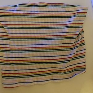 Rainbow Striped American Eagle Tube Top